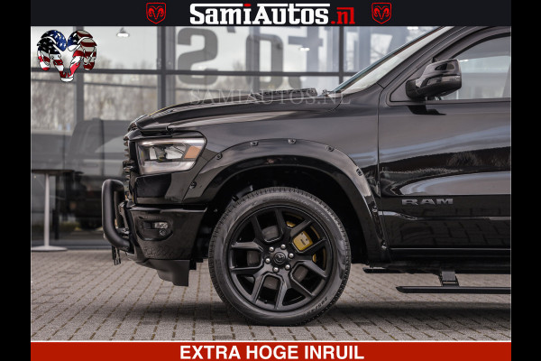 Dodge Ram HULK PACK | BULLBAR | 5.7 V8 | HUD | PANO | DIGI CLUSTER | 360CAM | ADAPTIVE CRUISE | HEADUP | DIGITALE BINNENSPIEGEL | LARAMIE  3500KG | LEDER | LANE ASSIST | DODE HOEK INSTALLATIE |