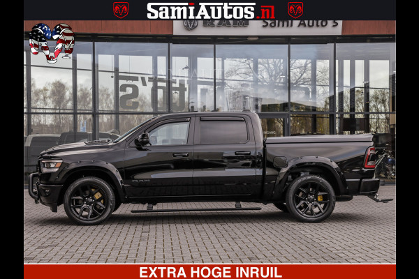 Dodge Ram HULK PACK | BULLBAR | 5.7 V8 | HUD | PANO | DIGI CLUSTER | 360CAM | ADAPTIVE CRUISE | HEADUP | DIGITALE BINNENSPIEGEL | LARAMIE  3500KG | LEDER | LANE ASSIST | DODE HOEK INSTALLATIE |