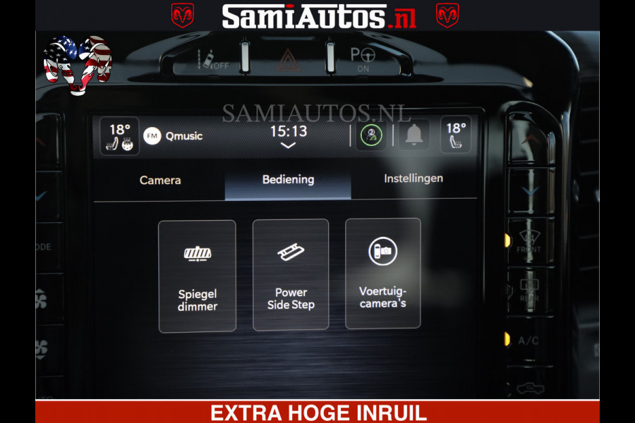 Dodge Ram HULK PACK | BULLBAR | 5.7 V8 | HUD | PANO | DIGI CLUSTER | 360CAM | ADAPTIVE CRUISE | HEADUP | DIGITALE BINNENSPIEGEL | LARAMIE  3500KG | LEDER | LANE ASSIST | DODE HOEK INSTALLATIE |