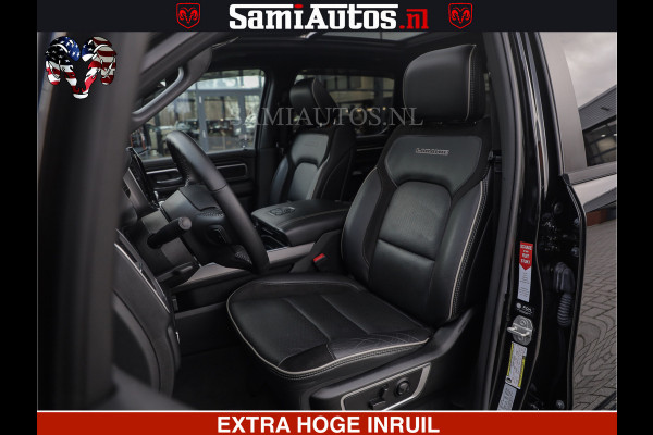 Dodge Ram HULK PACK | BULLBAR | 5.7 V8 | HUD | PANO | DIGI CLUSTER | 360CAM | ADAPTIVE CRUISE | HEADUP | DIGITALE BINNENSPIEGEL | LARAMIE  3500KG | LEDER | LANE ASSIST | DODE HOEK INSTALLATIE |