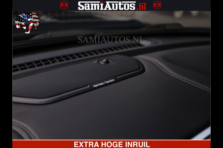 Dodge Ram HULK PACK | BULLBAR | 5.7 V8 | HUD | PANO | DIGI CLUSTER | 360CAM | ADAPTIVE CRUISE | HEADUP | DIGITALE BINNENSPIEGEL | LARAMIE  3500KG | LEDER | LANE ASSIST | DODE HOEK INSTALLATIE |