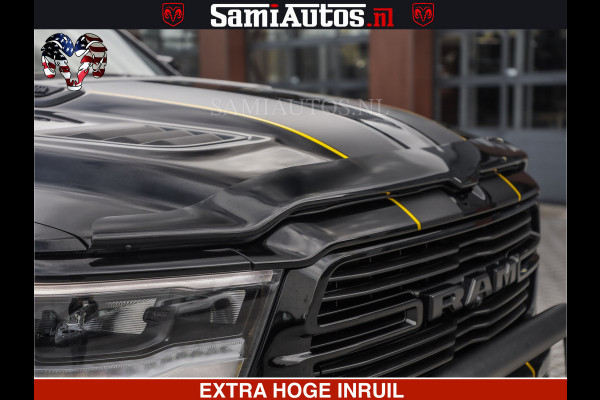 Dodge Ram HULK PACK | BULLBAR | 5.7 V8 | HUD | PANO | DIGI CLUSTER | 360CAM | ADAPTIVE CRUISE | HEADUP | DIGITALE BINNENSPIEGEL | LARAMIE  3500KG | LEDER | LANE ASSIST | DODE HOEK INSTALLATIE |