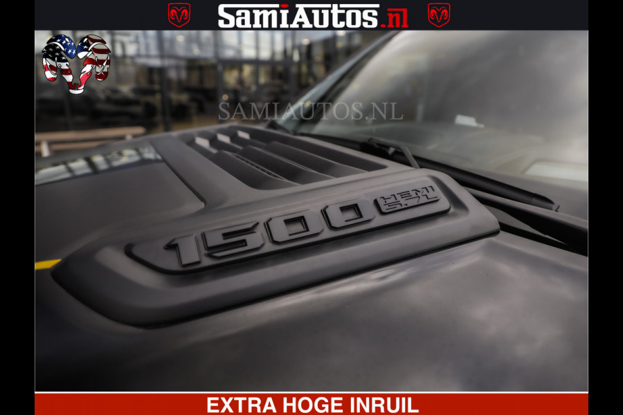 Dodge Ram HULK PACK | BULLBAR | 5.7 V8 | HUD | PANO | DIGI CLUSTER | 360CAM | ADAPTIVE CRUISE | HEADUP | DIGITALE BINNENSPIEGEL | LARAMIE  3500KG | LEDER | LANE ASSIST | DODE HOEK INSTALLATIE |