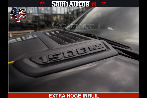 Dodge Ram HULK PACK | BULLBAR | 5.7 V8 | HUD | PANO | DIGI CLUSTER | 360CAM | ADAPTIVE CRUISE | HEADUP | DIGITALE BINNENSPIEGEL | LARAMIE  3500KG | LEDER | LANE ASSIST | DODE HOEK INSTALLATIE |