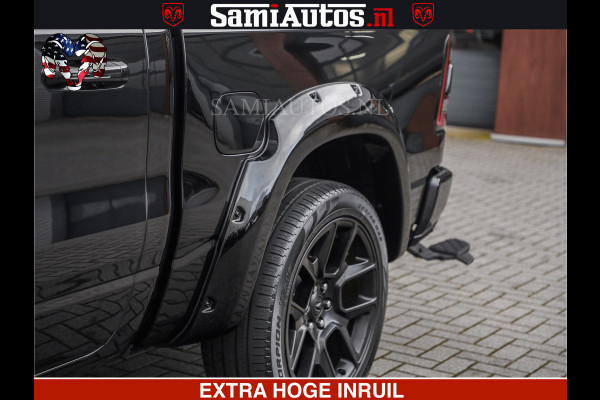 Dodge Ram HULK PACK | BULLBAR | 5.7 V8 | HUD | PANO | DIGI CLUSTER | 360CAM | ADAPTIVE CRUISE | HEADUP | DIGITALE BINNENSPIEGEL | LARAMIE  3500KG | LEDER | LANE ASSIST | DODE HOEK INSTALLATIE |