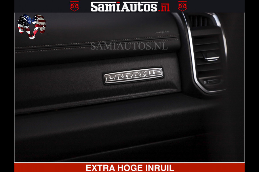 Dodge Ram HULK PACK | BULLBAR | 5.7 V8 | HUD | PANO | DIGI CLUSTER | 360CAM | ADAPTIVE CRUISE | HEADUP | DIGITALE BINNENSPIEGEL | LARAMIE  3500KG | LEDER | LANE ASSIST | DODE HOEK INSTALLATIE |