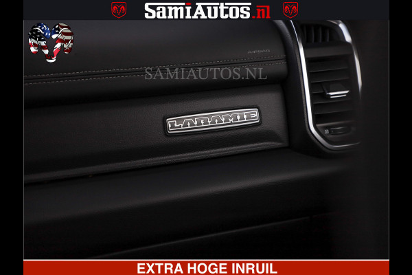 Dodge Ram HULK PACK | BULLBAR | 5.7 V8 | HUD | PANO | DIGI CLUSTER | 360CAM | ADAPTIVE CRUISE | HEADUP | DIGITALE BINNENSPIEGEL | LARAMIE  3500KG | LEDER | LANE ASSIST | DODE HOEK INSTALLATIE |