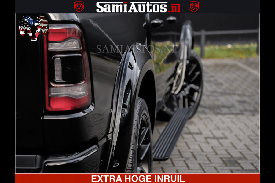 Dodge Ram HULK PACK | BULLBAR | 5.7 V8 | HUD | PANO | DIGI CLUSTER | 360CAM | ADAPTIVE CRUISE | HEADUP | DIGITALE BINNENSPIEGEL | LARAMIE  3500KG | LEDER | LANE ASSIST | DODE HOEK INSTALLATIE |