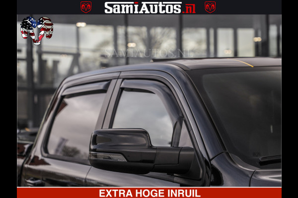 Dodge Ram HULK PACK | BULLBAR | 5.7 V8 | HUD | PANO | DIGI CLUSTER | 360CAM | ADAPTIVE CRUISE | HEADUP | DIGITALE BINNENSPIEGEL | LARAMIE  3500KG | LEDER | LANE ASSIST | DODE HOEK INSTALLATIE |