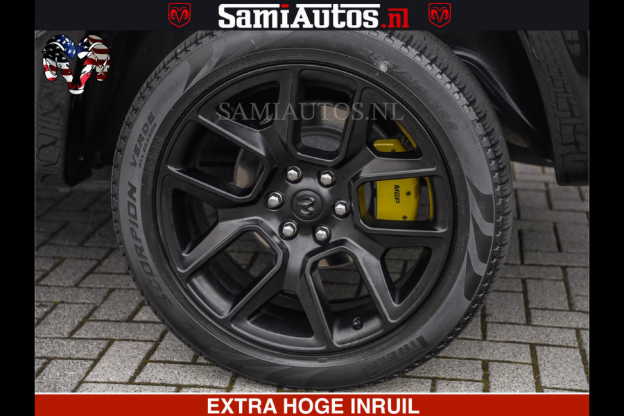 Dodge Ram HULK PACK | BULLBAR | 5.7 V8 | HUD | PANO | DIGI CLUSTER | 360CAM | ADAPTIVE CRUISE | HEADUP | DIGITALE BINNENSPIEGEL | LARAMIE  3500KG | LEDER | LANE ASSIST | DODE HOEK INSTALLATIE |