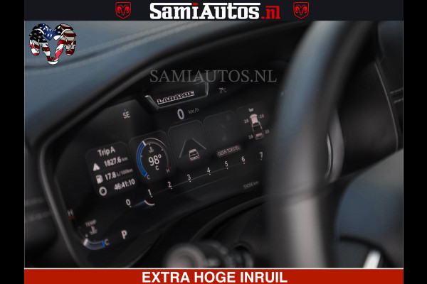 Dodge Ram HULK PACK | BULLBAR | 5.7 V8 | HUD | PANO | DIGI CLUSTER | 360CAM | ADAPTIVE CRUISE | HEADUP | DIGITALE BINNENSPIEGEL | LARAMIE  3500KG | LEDER | LANE ASSIST | DODE HOEK INSTALLATIE |