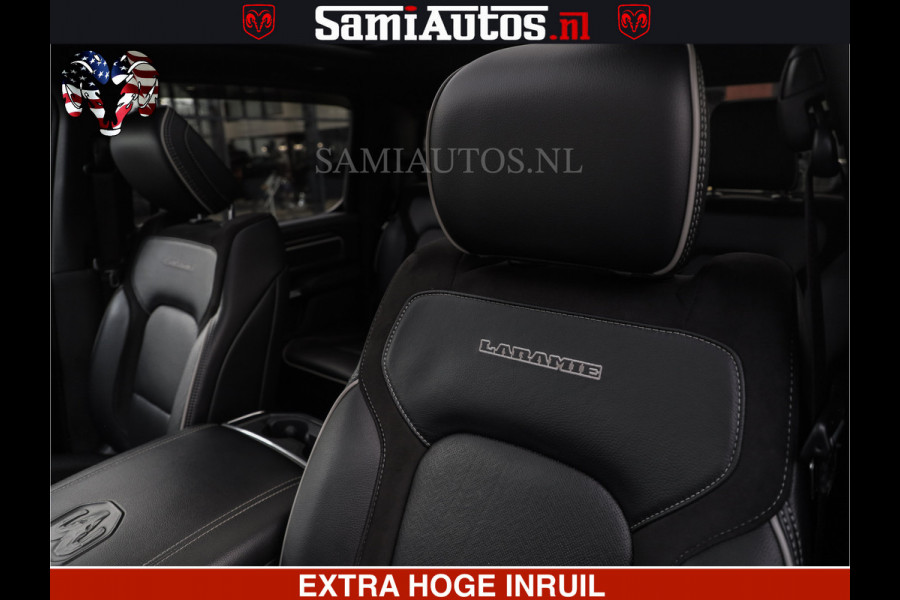 Dodge Ram HULK PACK | BULLBAR | 5.7 V8 | HUD | PANO | DIGI CLUSTER | 360CAM | ADAPTIVE CRUISE | HEADUP | DIGITALE BINNENSPIEGEL | LARAMIE  3500KG | LEDER | LANE ASSIST | DODE HOEK INSTALLATIE |