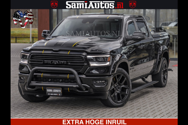 Dodge Ram HULK PACK | BULLBAR | 5.7 V8 | HUD | PANO | DIGI CLUSTER | 360CAM | ADAPTIVE CRUISE | HEADUP | DIGITALE BINNENSPIEGEL | LARAMIE  3500KG | LEDER | LANE ASSIST | DODE HOEK INSTALLATIE |