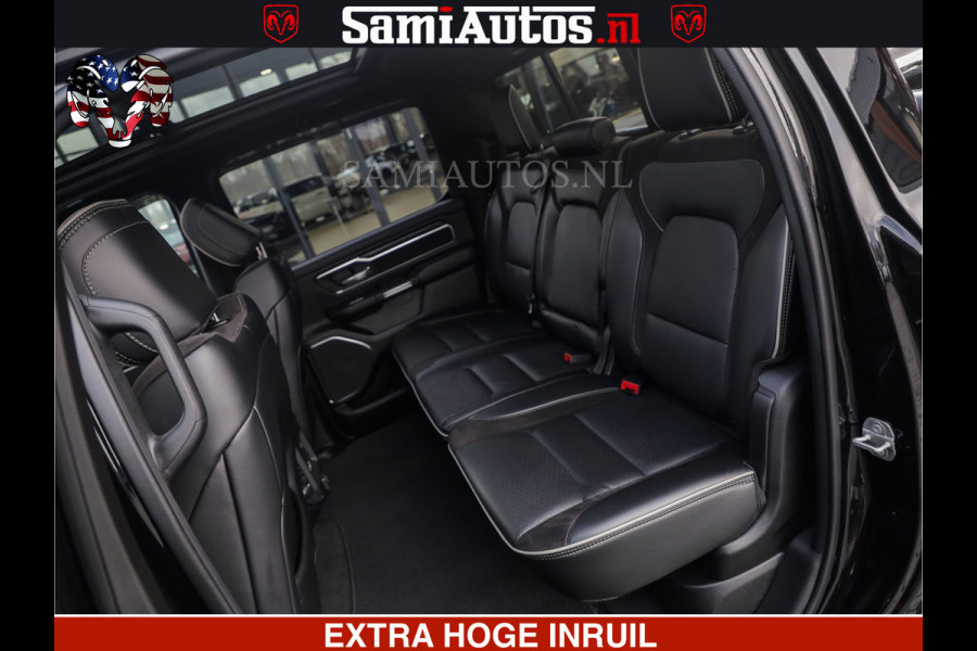 Dodge Ram HULK PACK | BULLBAR | 5.7 V8 | HUD | PANO | DIGI CLUSTER | 360CAM | ADAPTIVE CRUISE | HEADUP | DIGITALE BINNENSPIEGEL | LARAMIE  3500KG | LEDER | LANE ASSIST | DODE HOEK INSTALLATIE |