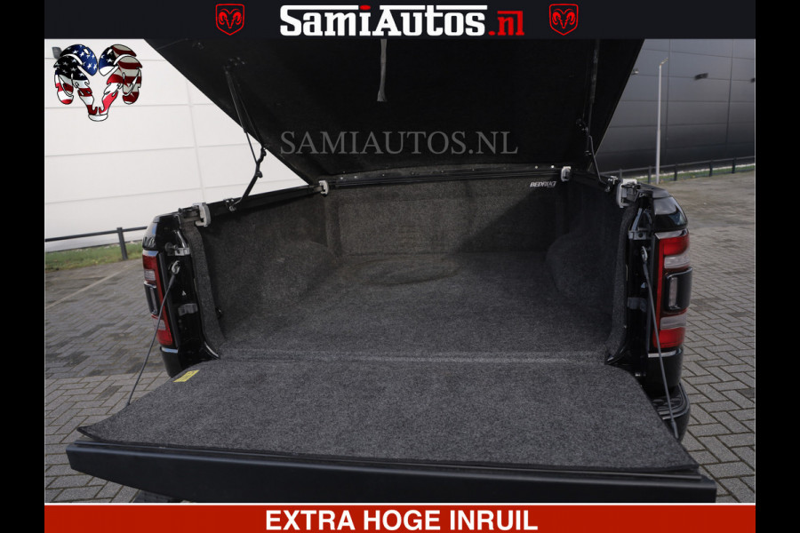 Dodge Ram HULK PACK | BULLBAR | 5.7 V8 | HUD | PANO | DIGI CLUSTER | 360CAM | ADAPTIVE CRUISE | HEADUP | DIGITALE BINNENSPIEGEL | LARAMIE  3500KG | LEDER | LANE ASSIST | DODE HOEK INSTALLATIE |