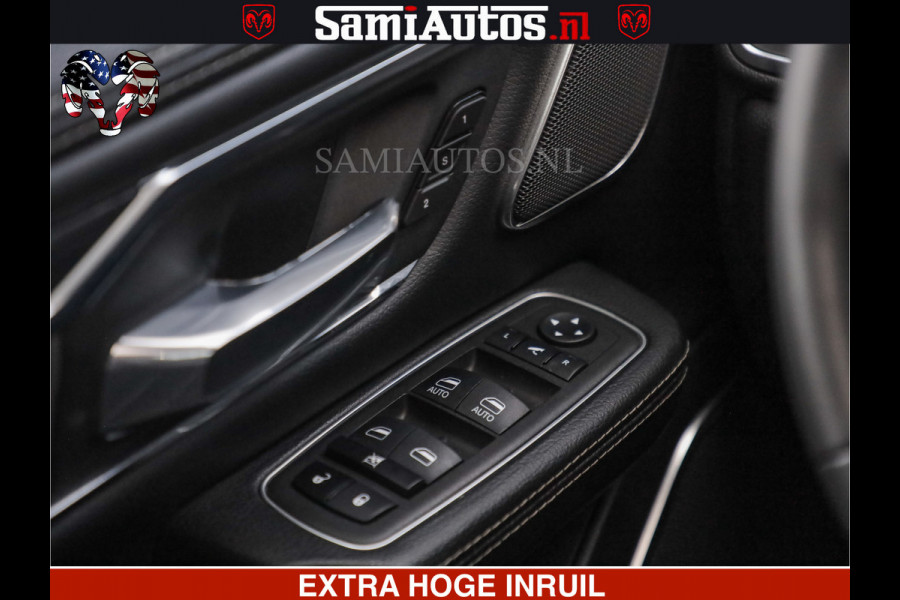Dodge Ram HULK PACK | BULLBAR | 5.7 V8 | HUD | PANO | DIGI CLUSTER | 360CAM | ADAPTIVE CRUISE | HEADUP | DIGITALE BINNENSPIEGEL | LARAMIE  3500KG | LEDER | LANE ASSIST | DODE HOEK INSTALLATIE |