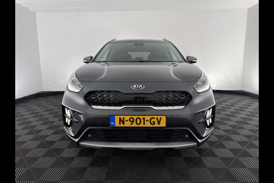 Kia Niro 1.6 GDi Hybrid DynamicPlusLine (INCL.BTW) Aut. *LEATHER | FULL-LED | ADAPTIVE-CRUISE | BLINDSPOT | HEATED-COMFORTSEATS | CAMERA | KEYLESS | NAVI-FULLMAP | AMBIENTLIGHT | LANE-ASSIST | 16''ALU*