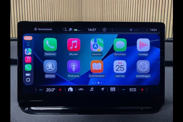 Škoda ENYAQ iV 80|100% SOH|GROTE ACCU|ELEK.TREKH|ELEK.KLEP|ACC|STUURVERW|CARPLAY/ANDROID|CAMERA|NAVI|NL-AUTO|NAP|1e EIG.|INCL.BTW|