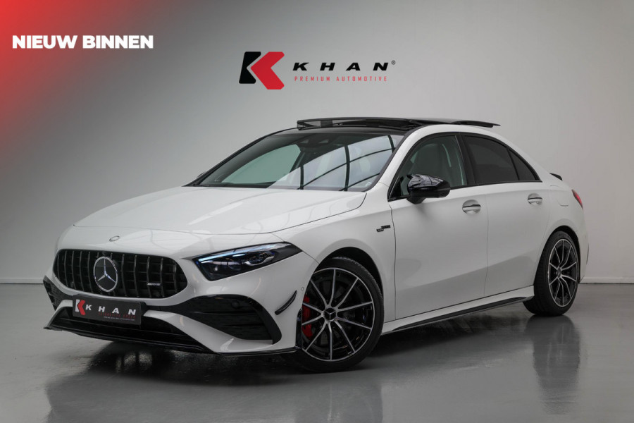 Mercedes-Benz A-Klasse AMG 35 4MATIC |Bomvoll!|Pano|Kuipstoelen|360Camera|HUD|Memory|ACC|Dodehoek|
