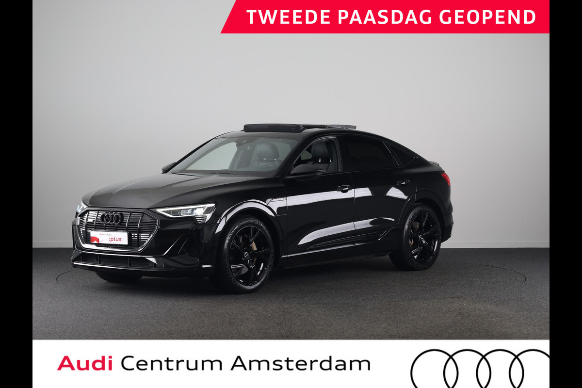 Audi e-tron Sportback 55 quattro S edition 95 kWh 408 pk | Navigatie | Panoramadak | Parkeersensoren | Achteruitrijcamera | Lichtmetalen velgen 21" | Stoelverwarming | S-Line |