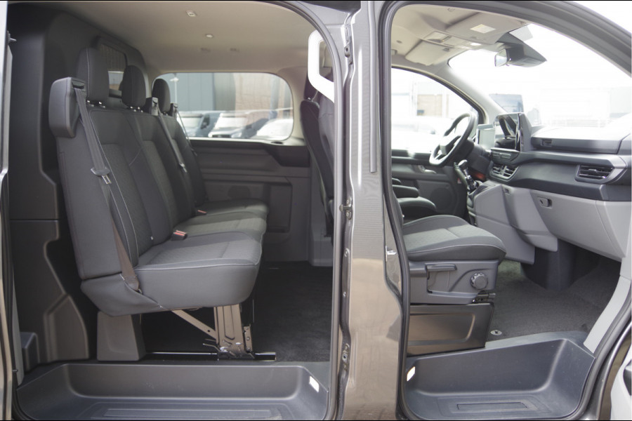 Ford Transit Custom 300 2.0 TDCI L2 Limited DC-5P, LED, KEYLESS, STOELVERWARMING, VOORRUIT VERWARMING, CAMERA, NAVI, CRUISE, LEDER MF STUUR, DUBBEL