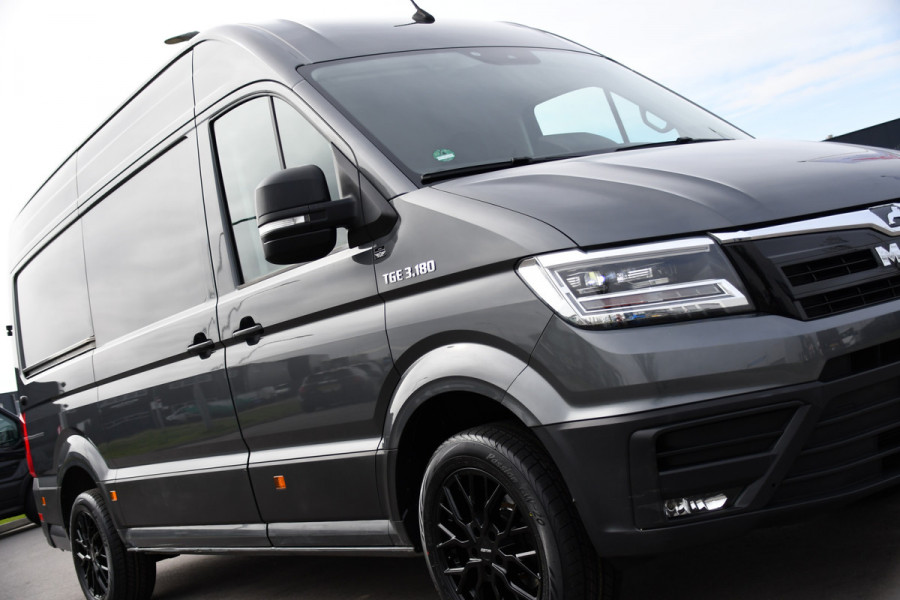 MAN TGE 3.180 35 2.0 L3H3 PB Edition Cruise, Camera, Carplay, 177pk, LED, Trekhaak, Stoelverwarming, Automaat, Multimedia, Uniek!