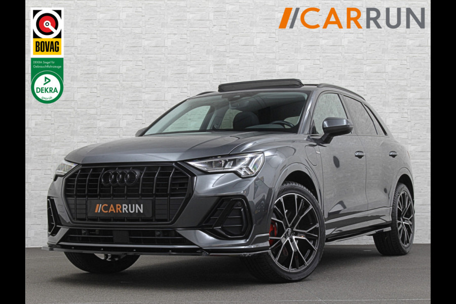 Audi Q3 45e 245pk S-Line | RS-Leder | Panorama | LED-Matrix | Camera | Virtual Cockpit | Carplay | Cruise Contol | 12-2022 | 28dkm | Side Assist | Elektr. A-Klep | Keyless-Entry | Stoelverwarming | Climate Control | Dodehoek |Rijklaarprijs incl. Bovag garantie.