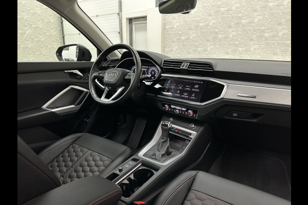 Audi Q3 45e 245pk S-Line | RS-Leder | Panorama | LED-Matrix | Camera | Virtual Cockpit | Carplay | Cruise Contol | 12-2022 | 28dkm | Side Assist | Elektr. A-Klep | Keyless-Entry | Stoelverwarming | Climate Control | Dodehoek |Rijklaarprijs incl. Bovag garantie.