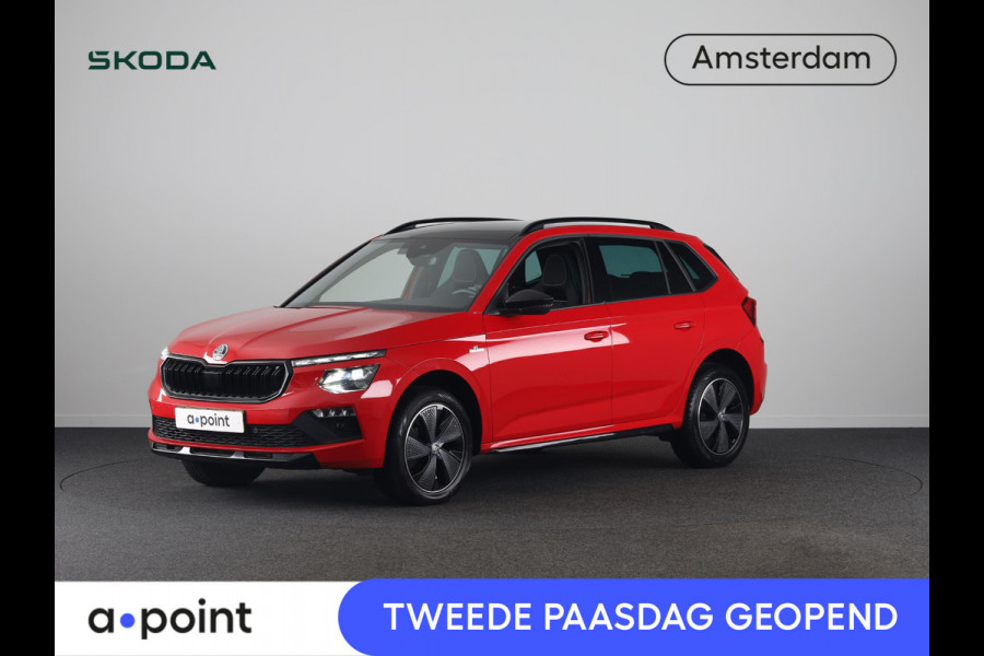 Škoda Kamiq 1.0 TSI Monte Carlo 115 pk | Verlengde garantie | Navigatie via App | Panoramadak | Parkeersensoren | Achteruitrijcamera | Stoelverwarming |