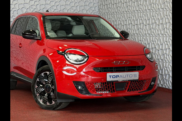 Fiat 600 1.2 HYBRID LA PRIMA STOELVERW. ELEK.KLEP LEER MASSAGE CAMERA CARPLAY ADAP.CRUISE ELEK.STOEL 18''LMV ✅ Top Auto Fiat Wijchen , 30 Jaar ervaring in Fiat , Wij leveren de : Icon / La Prima / Pop / Sport . Urban / Benzine / Hybrid . Met Fabrieksgarantie ✅