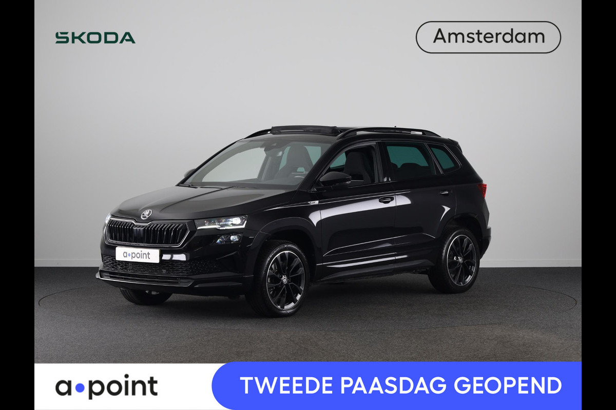 Škoda Karoq 1.5 TSI ACT Sportline Business 150 pk Automaat (DSG) | Verlengde garantie | Navigatie | Panoramadak | Parkeersensoren | Achteruitrijcamera | Stoelverwarming |