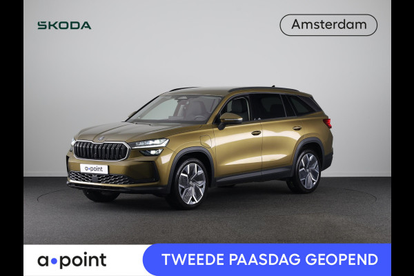 Škoda Kodiaq 1.5 TSI PHEV Business Edition 204 pk Automaat (DSG) | Verlengde garantie | Navigatie | Trekhaak (wegklapbaar) | Parkeersensoren | Achteruitrijcamera | Lederen bekleding | Stoelverwarming v/a |