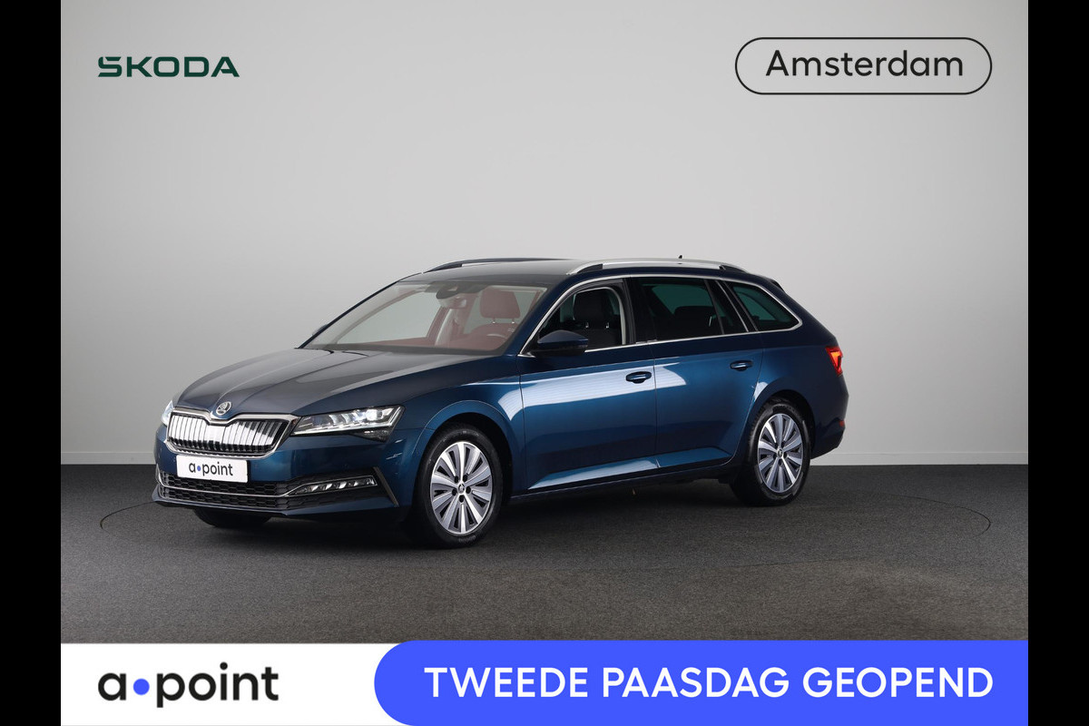 Škoda Superb 1.4 TSI iV Style 218 pk Automaat (DSG) | Navigatie | Parkeersensoren (Park assist) | Achteruitrijcamera | Standkachel | Stoelverwarming |