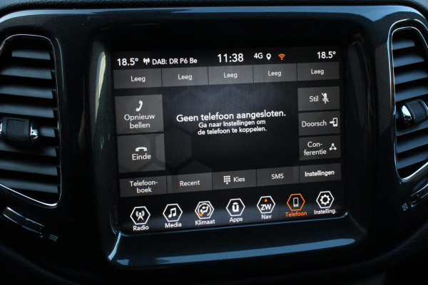 Jeep Compass 4xe 240 Plug-in Hybrid S Navigatie Apple Carplay/Android auto Climate Control Parkeersensoren Camera Elektrisch verstelbare bestuurderstoel Xenon koplampen Stoelverwarming Elektrische achterklep | Afneembare trekhaak