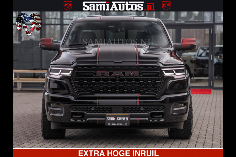 Dodge Ram Limited H.O 540HP 706Nm | Massage + Full Option | De Meest Luxe en Volle Pick-Up in zijn Klasse | Comfortabele Dubbele Cabine met Royale 5 Zitplaatsen | BPM vrij | Nu Leverbaar uit Voorraad | Voorraad Nr 2304 - 8540