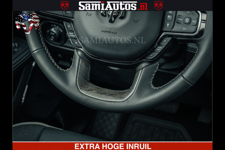 Dodge Ram Limited H.O 540HP 706Nm | Massage + Full Option | De Meest Luxe en Volle Pick-Up in zijn Klasse | Comfortabele Dubbele Cabine met Royale 5 Zitplaatsen | BPM vrij | Nu Leverbaar uit Voorraad | Voorraad Nr 2304 - 8540