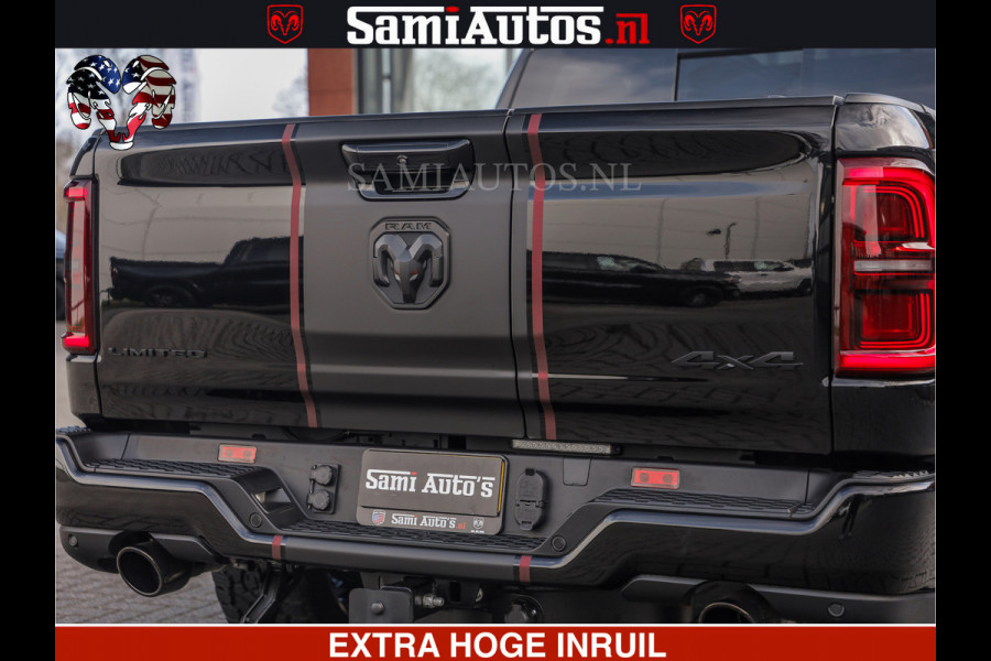 Dodge Ram Limited H.O 540HP 706Nm | Massage + Full Option | De Meest Luxe en Volle Pick-Up in zijn Klasse | Comfortabele Dubbele Cabine met Royale 5 Zitplaatsen | BPM vrij | Nu Leverbaar uit Voorraad | Voorraad Nr 2304 - 8540