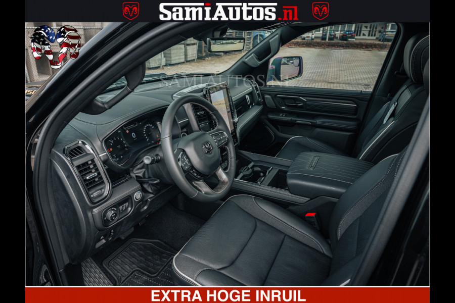 Dodge Ram Limited H.O 540HP 706Nm | Massage + Full Option | De Meest Luxe en Volle Pick-Up in zijn Klasse | Comfortabele Dubbele Cabine met Royale 5 Zitplaatsen | BPM vrij | Nu Leverbaar uit Voorraad | Voorraad Nr 2304 - 8540