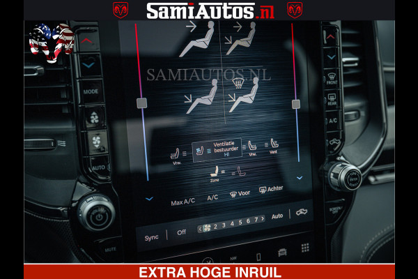 Dodge Ram Limited H.O 540HP 706Nm | Massage + Full Option | De Meest Luxe en Volle Pick-Up in zijn Klasse | Comfortabele Dubbele Cabine met Royale 5 Zitplaatsen | BPM vrij | Nu Leverbaar uit Voorraad | Voorraad Nr 2304 - 8540