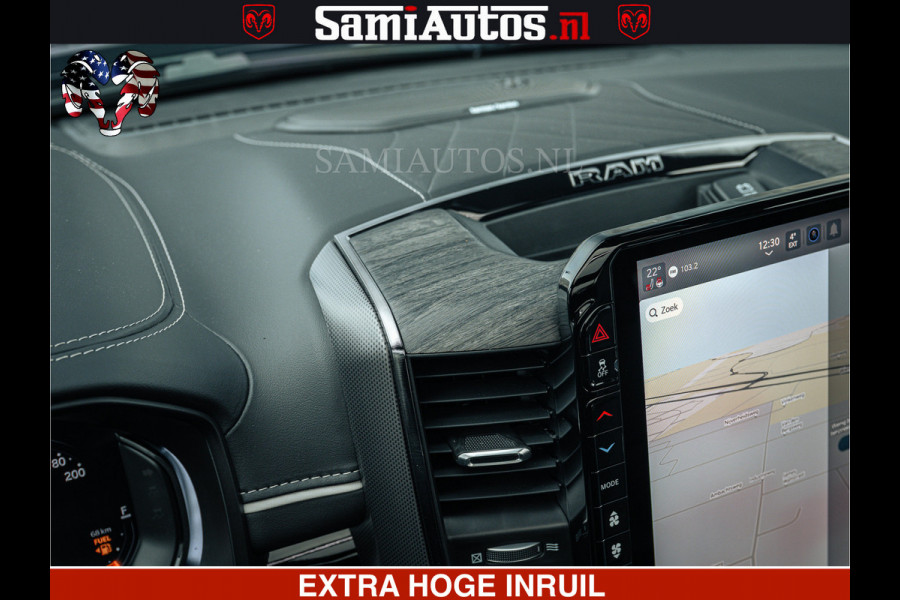 Dodge Ram Limited H.O 540HP 706Nm | Massage + Full Option | De Meest Luxe en Volle Pick-Up in zijn Klasse | Comfortabele Dubbele Cabine met Royale 5 Zitplaatsen | BPM vrij | Nu Leverbaar uit Voorraad | Voorraad Nr 2304 - 8540