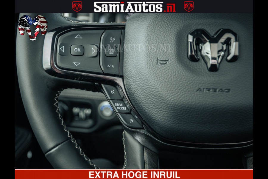 Dodge Ram Limited H.O 540HP 706Nm | Massage + Full Option | De Meest Luxe en Volle Pick-Up in zijn Klasse | Comfortabele Dubbele Cabine met Royale 5 Zitplaatsen | BPM vrij | Nu Leverbaar uit Voorraad | Voorraad Nr 2304 - 8540