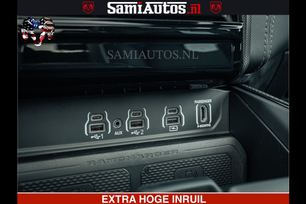 Dodge Ram Limited H.O 540HP 706Nm | Massage + Full Option | De Meest Luxe en Volle Pick-Up in zijn Klasse | Comfortabele Dubbele Cabine met Royale 5 Zitplaatsen | BPM vrij | Nu Leverbaar uit Voorraad | Voorraad Nr 2304 - 8540