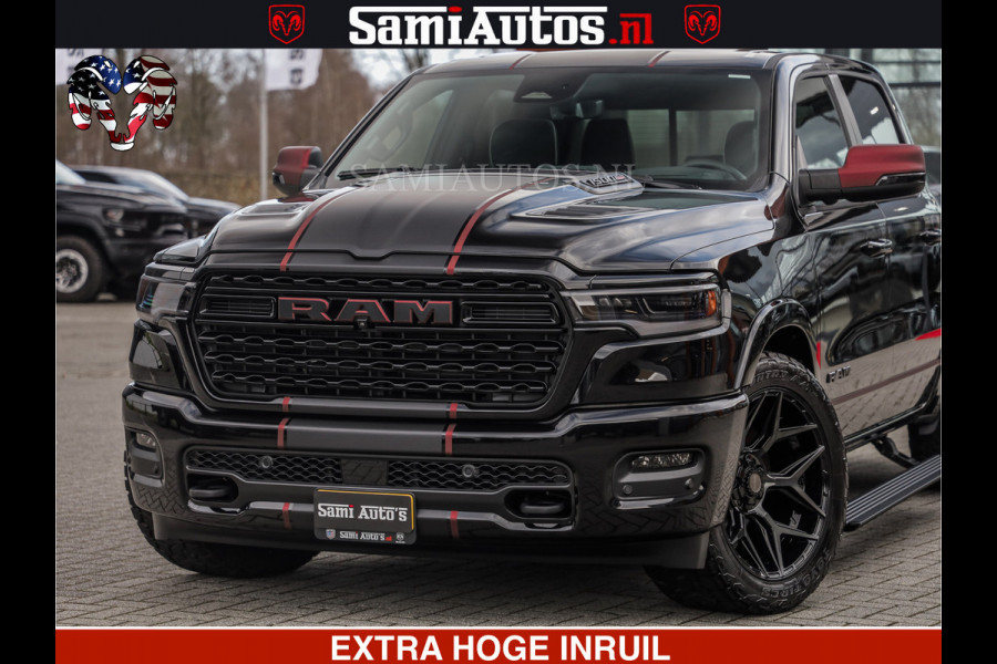 Dodge Ram Limited H.O 540HP 706Nm | Massage + Full Option | De Meest Luxe en Volle Pick-Up in zijn Klasse | Comfortabele Dubbele Cabine met Royale 5 Zitplaatsen | BPM vrij | Nu Leverbaar uit Voorraad | Voorraad Nr 2304 - 8540