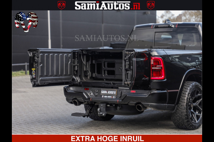 Dodge Ram Limited H.O 540HP 706Nm | Massage + Full Option | De Meest Luxe en Volle Pick-Up in zijn Klasse | Comfortabele Dubbele Cabine met Royale 5 Zitplaatsen | BPM vrij | Nu Leverbaar uit Voorraad | Voorraad Nr 2304 - 8540