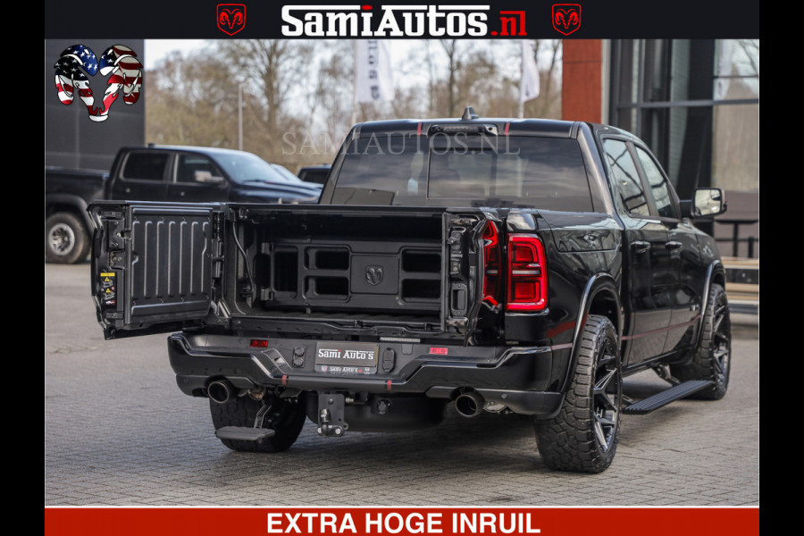 Dodge Ram Limited H.O 540HP 706Nm | Massage + Full Option | De Meest Luxe en Volle Pick-Up in zijn Klasse | Comfortabele Dubbele Cabine met Royale 5 Zitplaatsen | BPM vrij | Nu Leverbaar uit Voorraad | Voorraad Nr 2304 - 8540