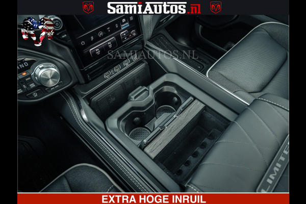 Dodge Ram Limited H.O 540HP 706Nm | Massage + Full Option | De Meest Luxe en Volle Pick-Up in zijn Klasse | Comfortabele Dubbele Cabine met Royale 5 Zitplaatsen | BPM vrij | Nu Leverbaar uit Voorraad | Voorraad Nr 2304 - 8540