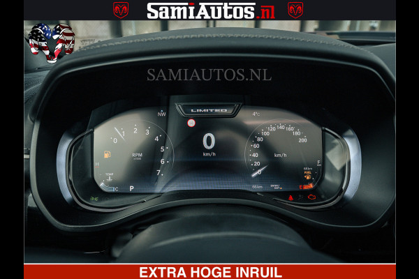 Dodge Ram Limited H.O 540HP 706Nm | Massage + Full Option | De Meest Luxe en Volle Pick-Up in zijn Klasse | Comfortabele Dubbele Cabine met Royale 5 Zitplaatsen | BPM vrij | Nu Leverbaar uit Voorraad | Voorraad Nr 2304 - 8540