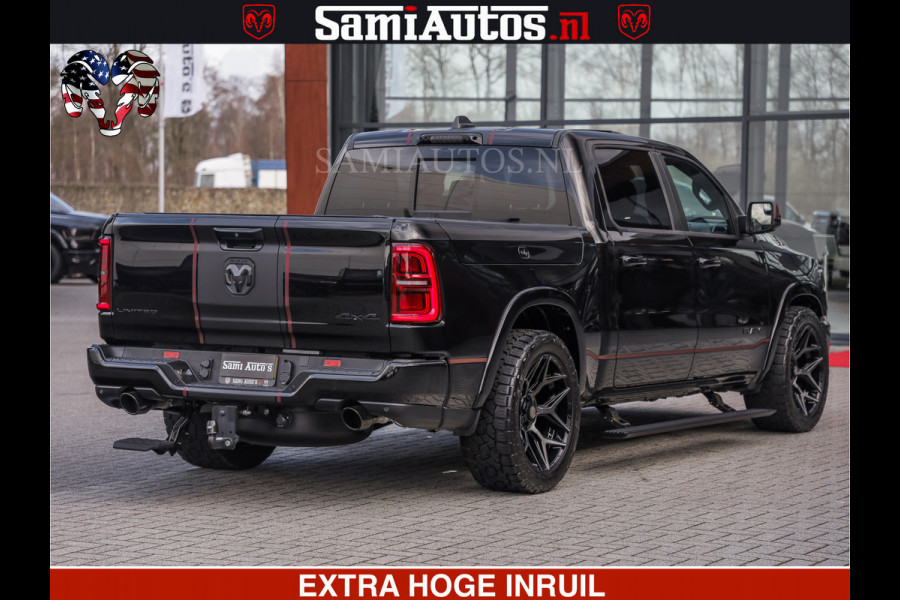 Dodge Ram Limited H.O 540HP 706Nm | Massage + Full Option | De Meest Luxe en Volle Pick-Up in zijn Klasse | Comfortabele Dubbele Cabine met Royale 5 Zitplaatsen | BPM vrij | Nu Leverbaar uit Voorraad | Voorraad Nr 2304 - 8540