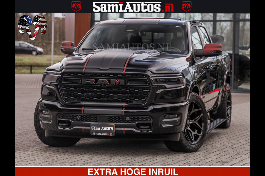 Dodge Ram Limited H.O 540HP 706Nm | Massage + Full Option | De Meest Luxe en Volle Pick-Up in zijn Klasse | Comfortabele Dubbele Cabine met Royale 5 Zitplaatsen | BPM vrij | Nu Leverbaar uit Voorraad | Voorraad Nr 2304 - 8540
