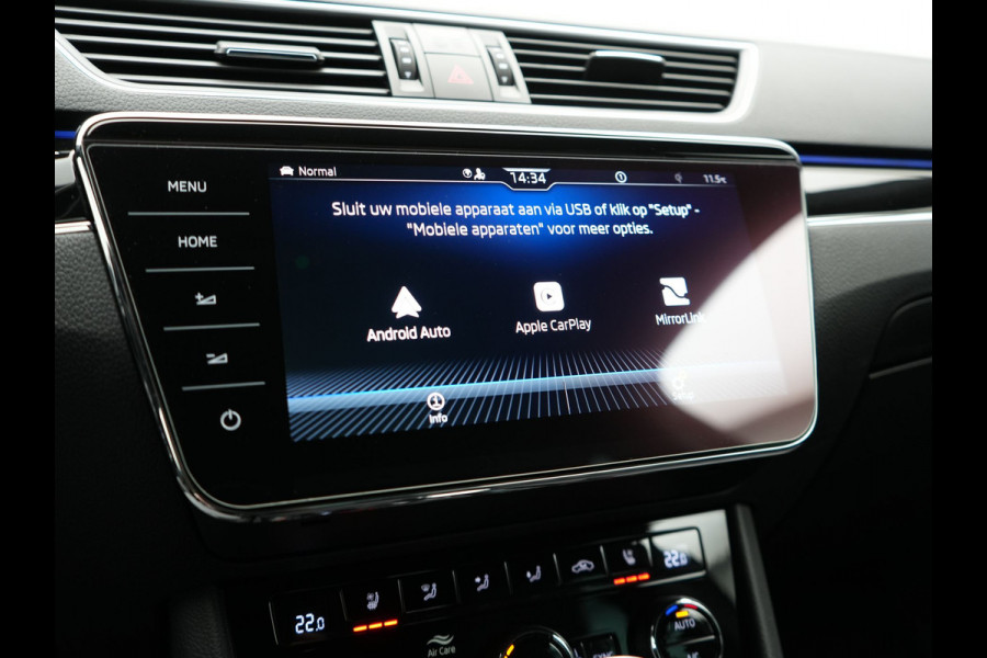 Škoda Superb Combi 1.4 TSI iV Laurin & Klement PHEV 218pk Dealer O.H. | Adaptive Cruise | 360 Camera | Canton Audio | Lederen Comfortstoelen Memory & Massage & Ventilatie | Sfeerverlichting | Stoelen & Stuur Verwarmd | Apple Carplay | Blis | Keyless | Plug In Hybrid |